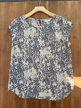 Joie Short Sleeve Silk Top